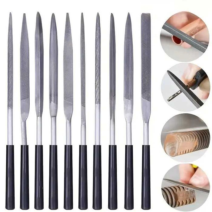 Мини менгеме и комплект иглени пили - инструменти за моделиране.