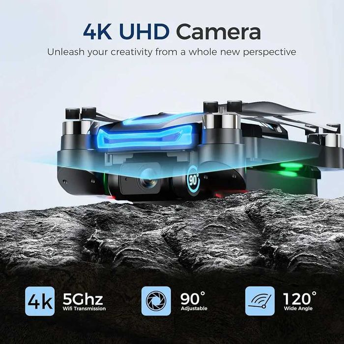 GPS Дрон G10 с UHD 4K Камера EIS 4.5 Инча 2K Безчетков 45 Мин Полет