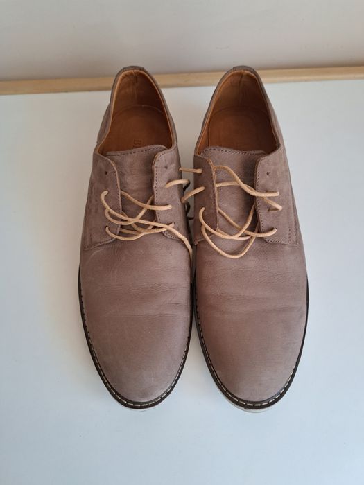 Мъжки обувки, велур, естествена кожа