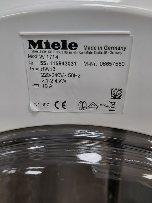 Пералня  Миеле Miele W 1714 Made in Germany А+++ 8кг  24 месеца гаранция!