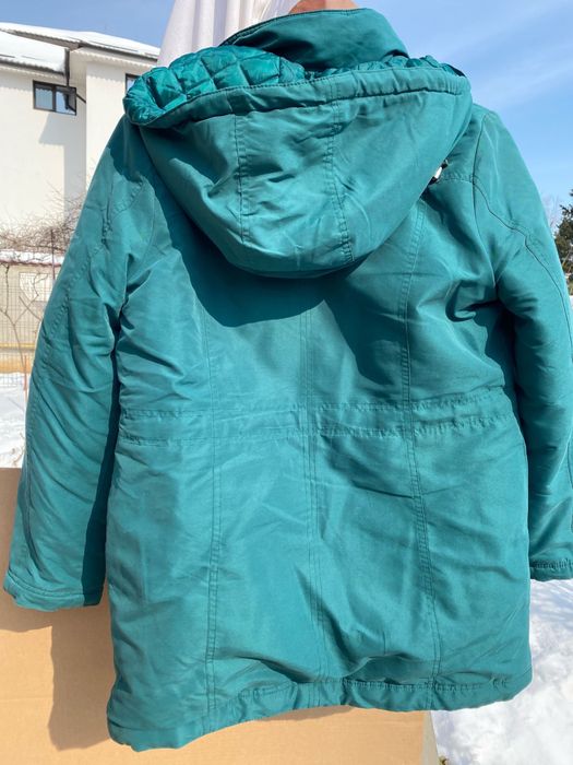 Geaca verde cu gluga