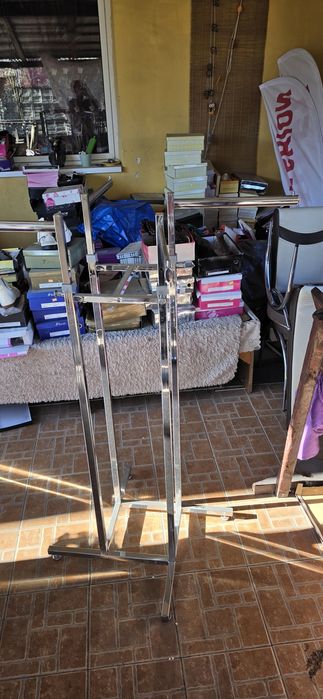 Vand stendere inox, incaltaminte si îmbrăcăminte noi cu eticheta