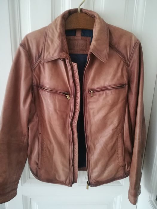 Geaca piele Massimo Dutti S bărbați piele