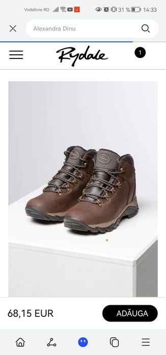 Ghete din piele, whaterproof, noi cu eticheta. Marimea 40. 25.5 cm