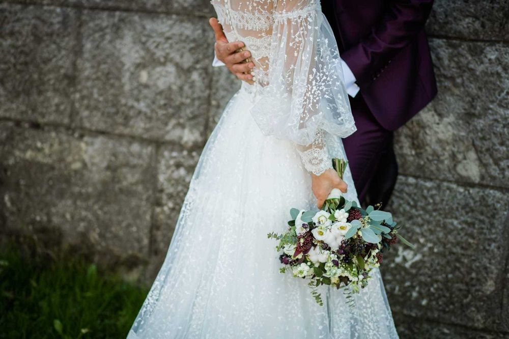 Rochie de mireasă Vintage, din dantelă