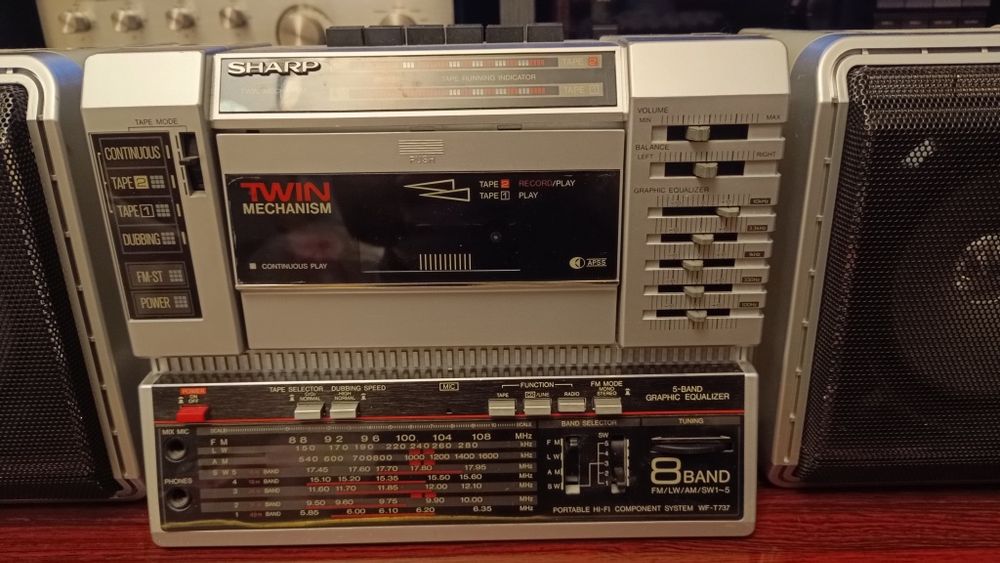 Магнитола Sharp wf-t737(Twin mechanism)