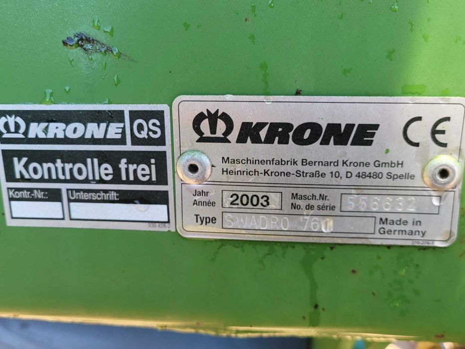 Grebla de adunat fan dublu Krone