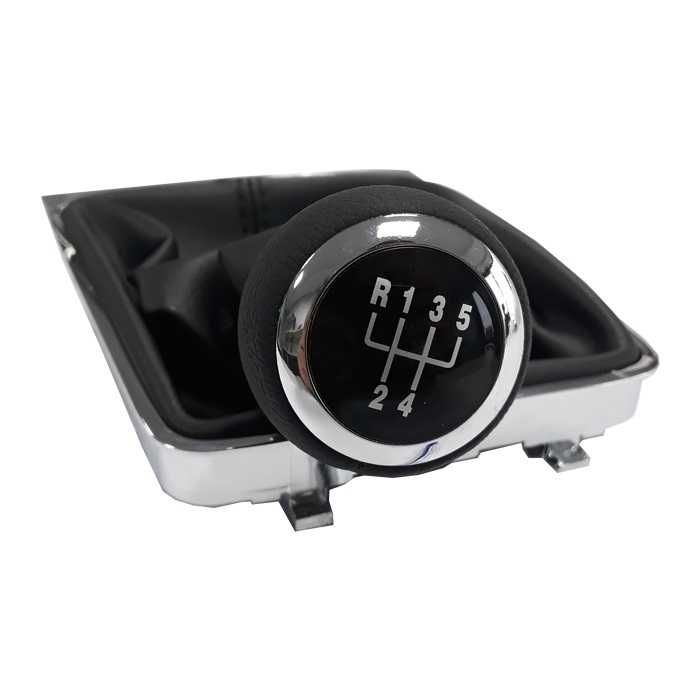 Топка за скоростен лост с маншон Passat B6 06-12 5 скорост черен конец