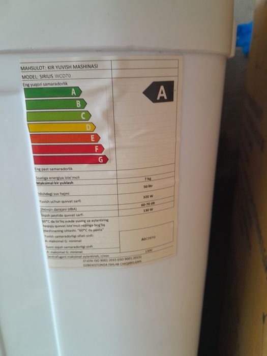 kir yuvish mashinasi ,yarim aftamat