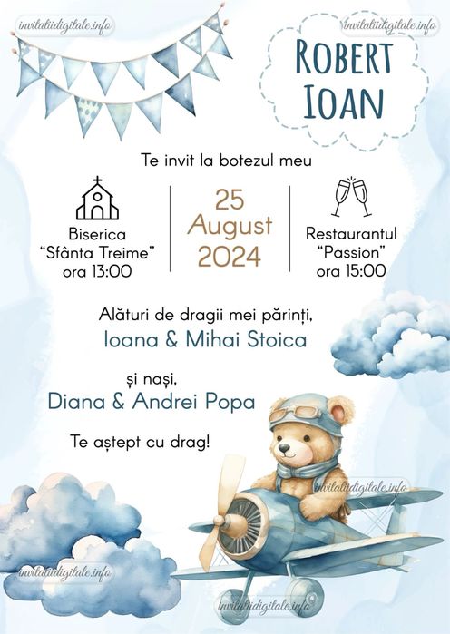 Invitatii Nunți botezuri sau chiar și majorate