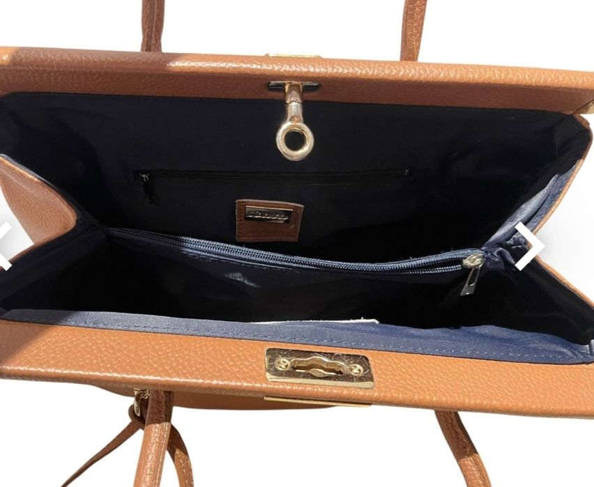 JJBenson Оригинална нова кожена чанта