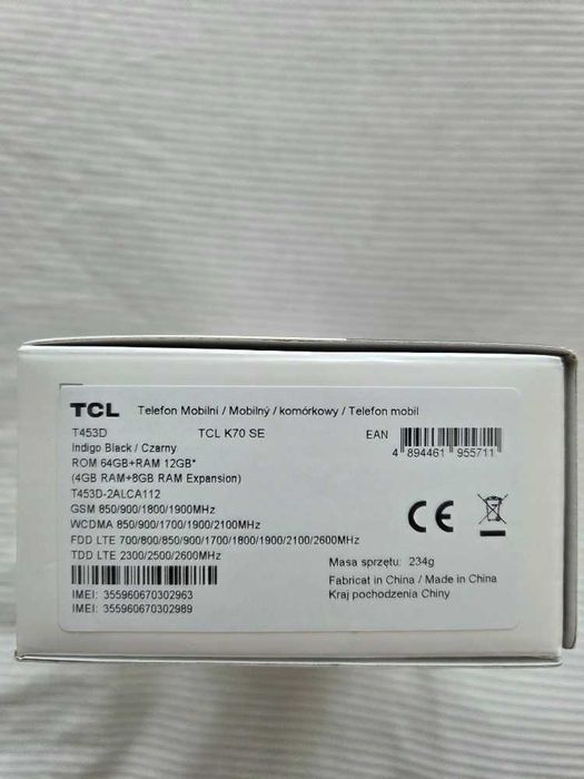 Vand telefon TCL  K70 SE