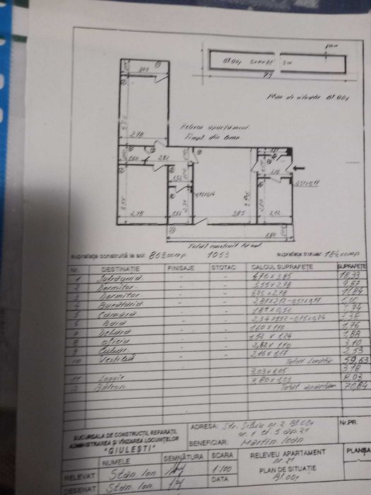 Vand / schimb apartament 3 camere zona Favorit Drumul Taberei sector 6