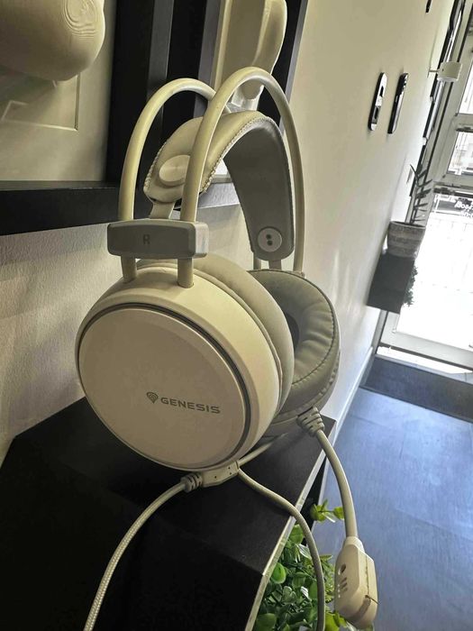 Гейминг слушалки Genesis - Neon 613, бели