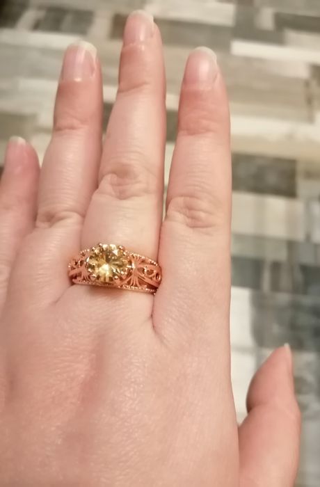 Уникален позлатен пръстен