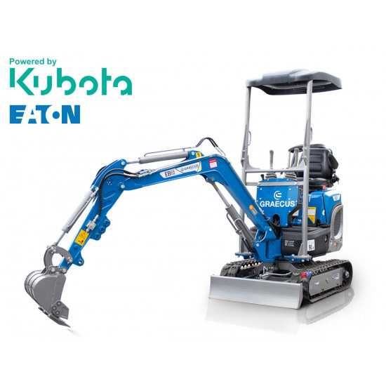 ЧИСТО НОВ KUBOTA ДВИГАТЕЛ МИНИ БАГЕР 1.2 ТОНА | ЧУПЕЩА СЕ СТРЕЛА | ХОДОВ ДВИГАТЕЛ EATON USA