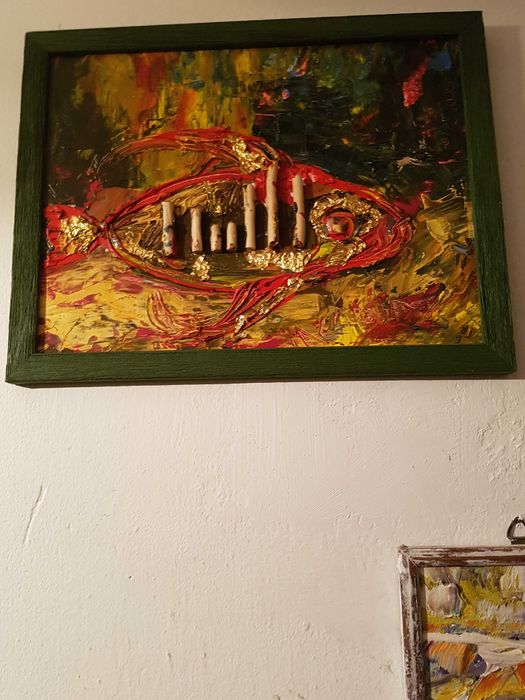 Картина поле шарж