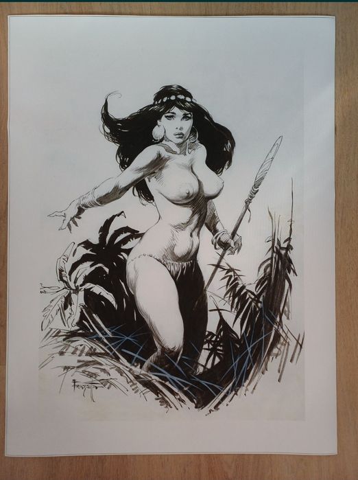 Pânză pentru tablouri Frazetta  , Sorayama  , Koufay  , Cheval