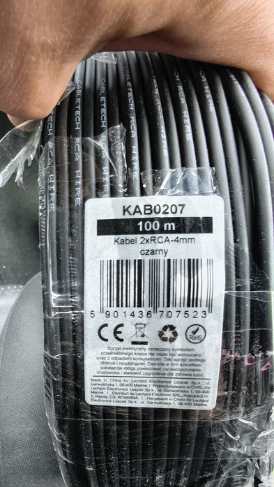Cablu rca dublu 100m rola