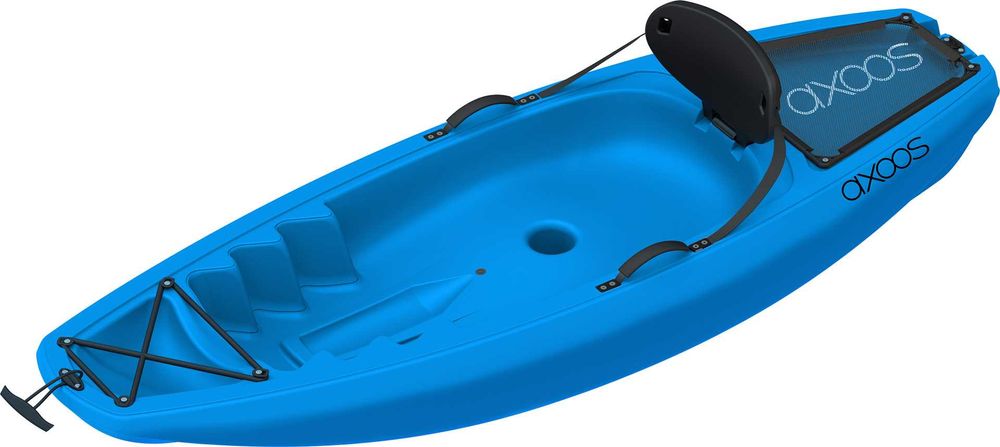 Caiac pentru copii Axoos - distractie si siguranta pe apa, 1.85 metri, albastru