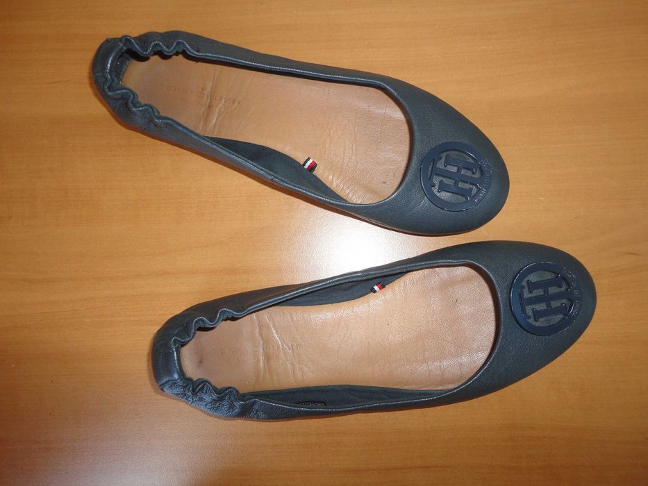 N38 Tommy Hilfiger/естествена кожа/дамски балерини