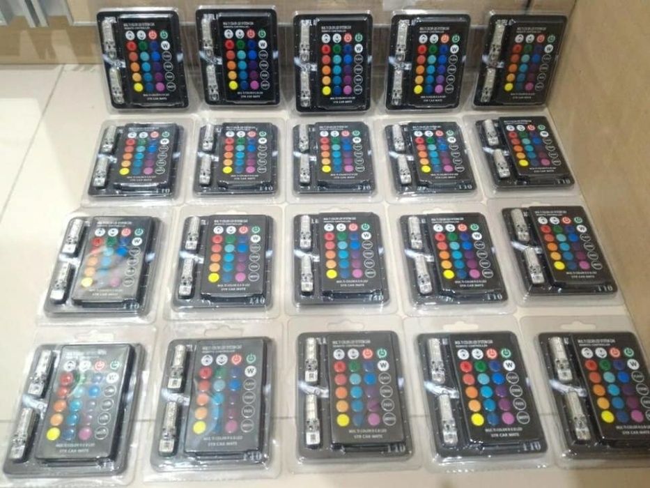 Цветни LED Т10 габарити