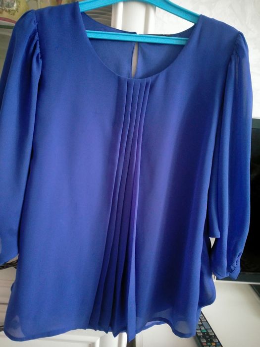Блуза женская со складками на полочке