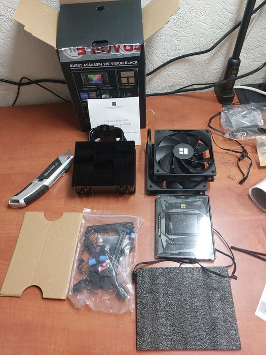 Cooler cpu display custom Thermalright Burst Assasin 120 Vision black