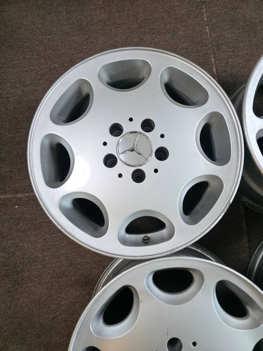 4 Jante Aliaj 5x112 16'' 8J ET 34 - OEM Mercedes E-Class W124 / Mercedes SL 129R - Retro Style - Impecabile