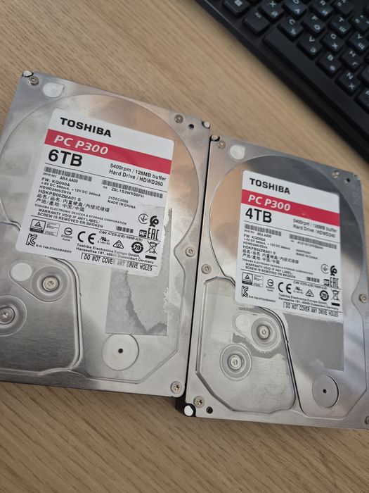 Хърд дискове Toshiba P300- 4T и 6T. НОВИ!