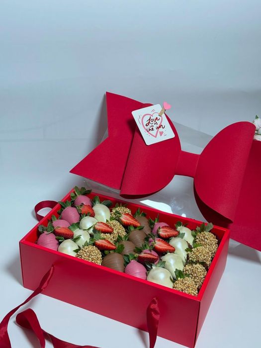 Клубника в шоколаде Ең Арзан Баға 100% Шоколад