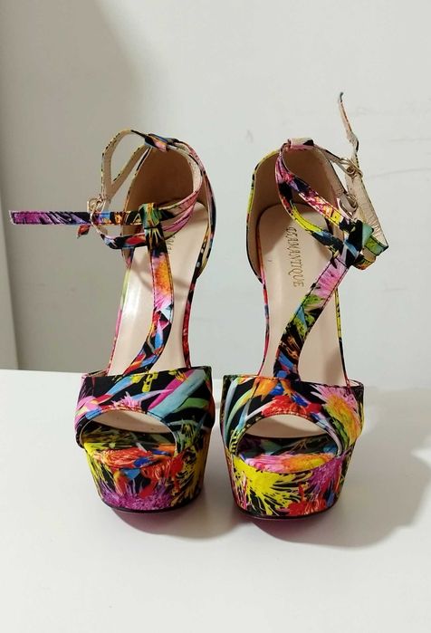 Sandale damă toc 15 cm