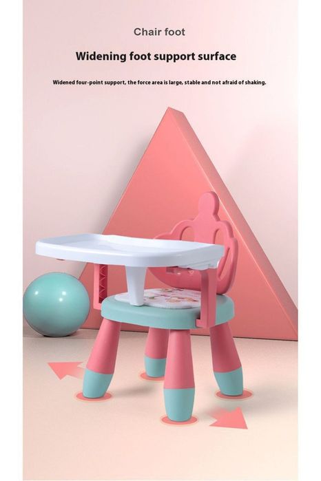 Детский стульчик для кормления с пищалкой