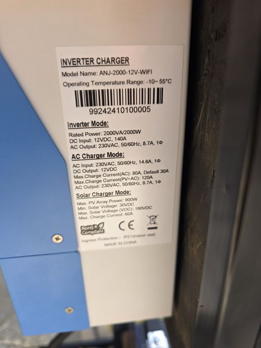 Малка фотоволтаична хибридна система 2000w