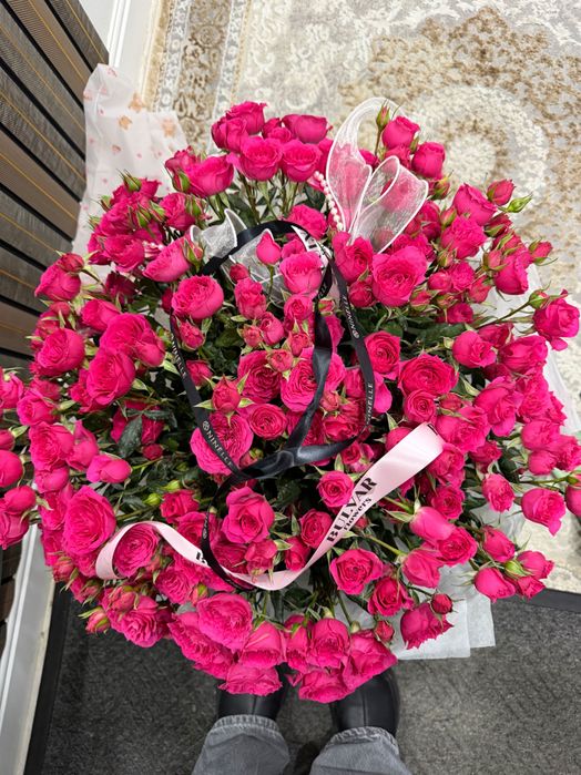 цветы, кустовые розы