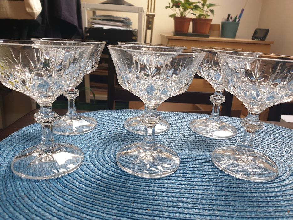 Set de 6 pahare  cupe din cristal