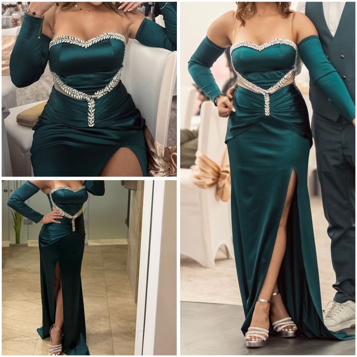 Rochie Lunga Verde Smarald