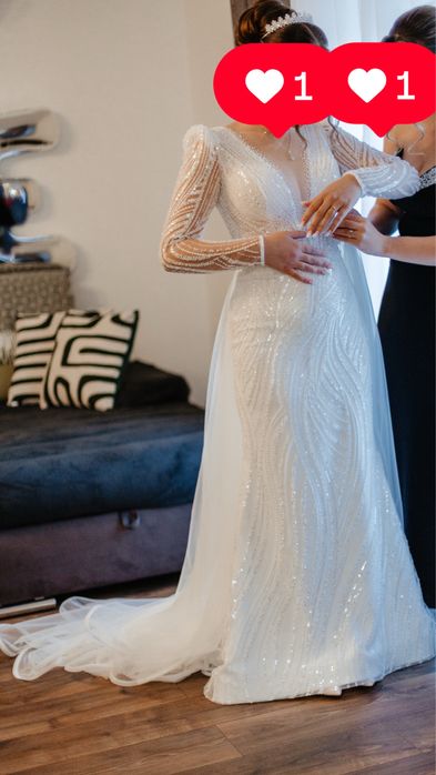 Rochie mireasa sirena impecabila