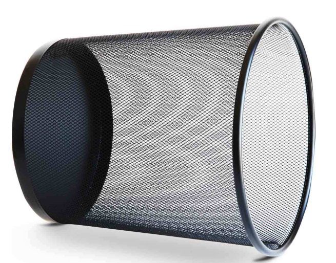 Металлическая,сеточная урна для офиса