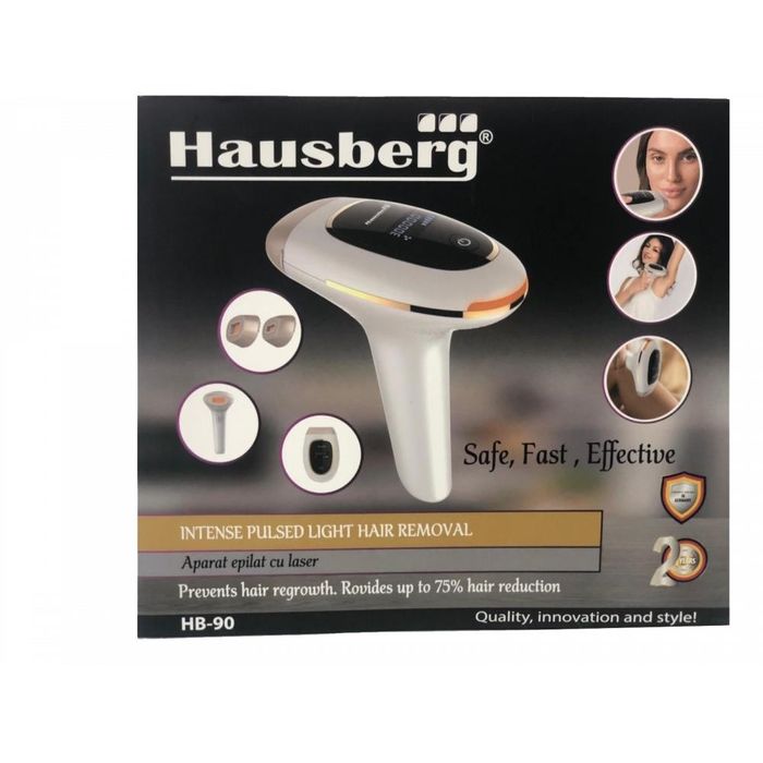 Hausberg HB90 IPL Epilator, 300,000 pulses, LCD, Wavelength 550-1200nm