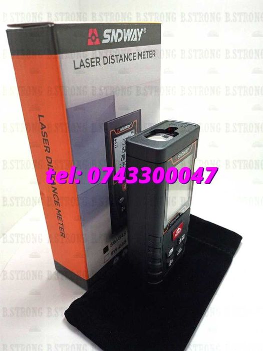 Dispozitiv Masura Laser 40m Sndway Digital Portabil Usor De Manevrat