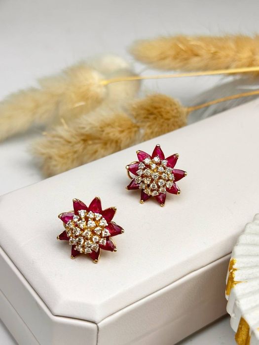 Комплек с бриллиантом/техно голд