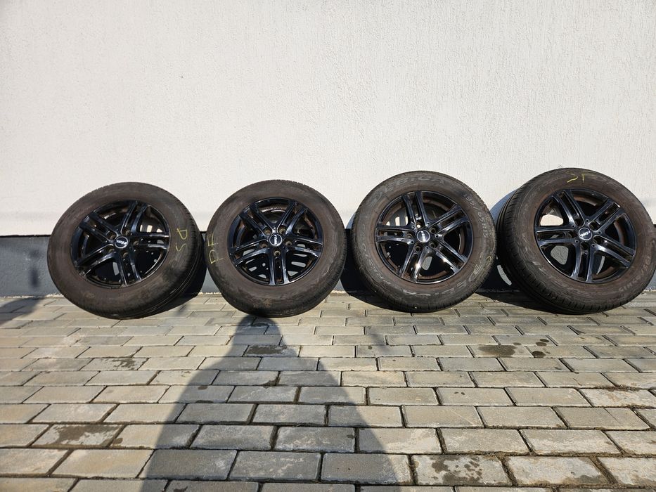 Set Roti Vara jante aliaj 5x112 cauciucuri 195/65 R15