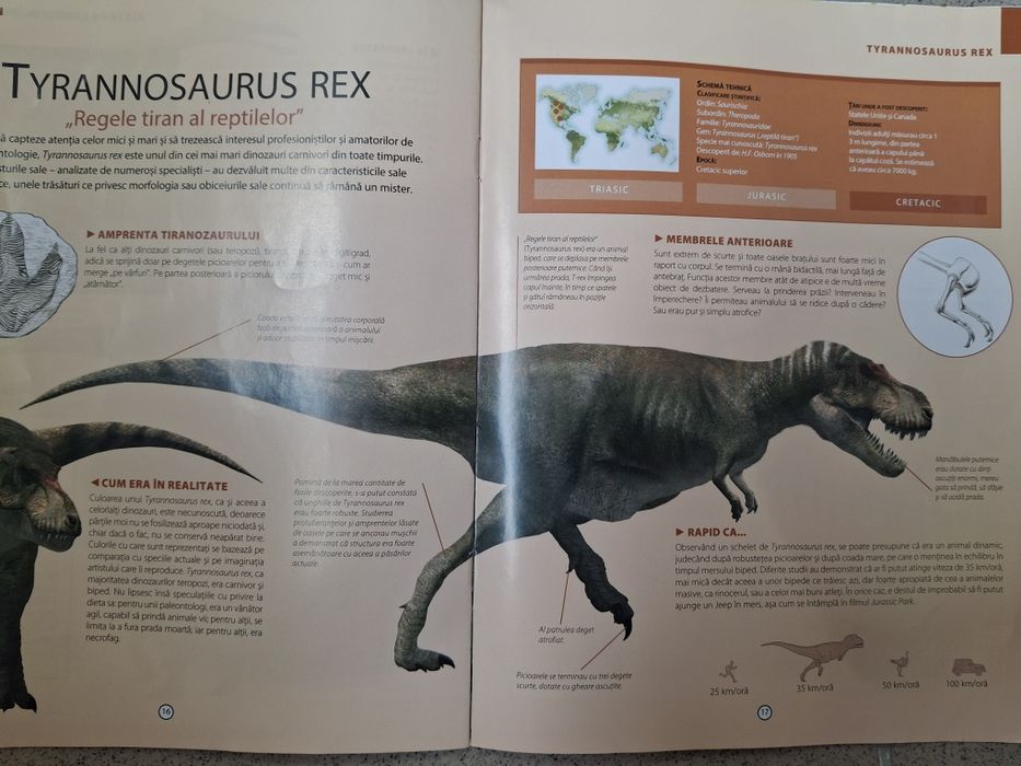 Dinozaur cu piese pentru schelet și  piele