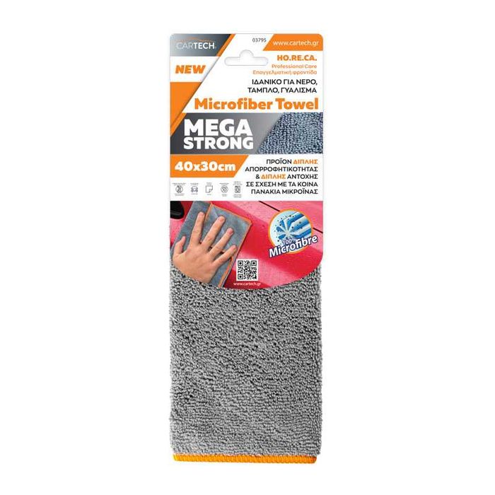 Микрофибърна кърпа серия мега стронг 40х30 CarTech