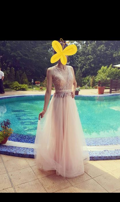 Rochie Lunga eleganta cu tull