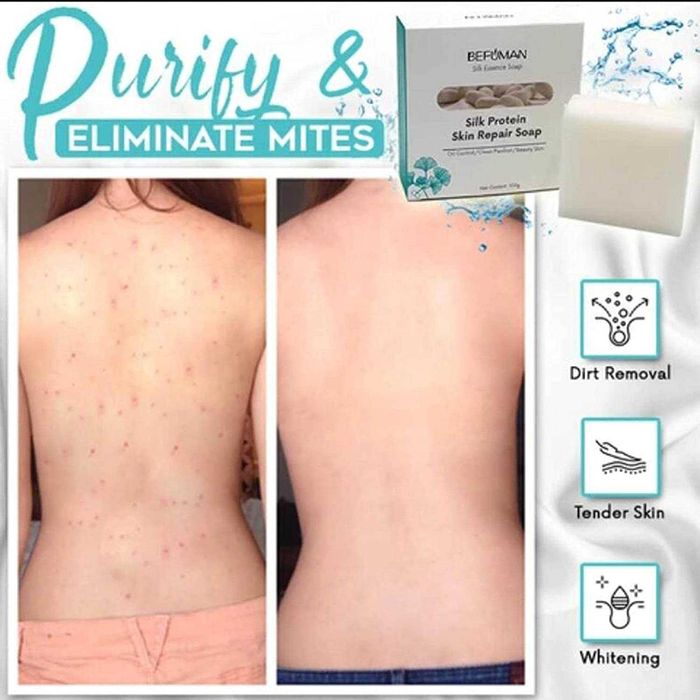 Фиброиновое мыло из козьего молока Befuman Silk Protein Skin Repair