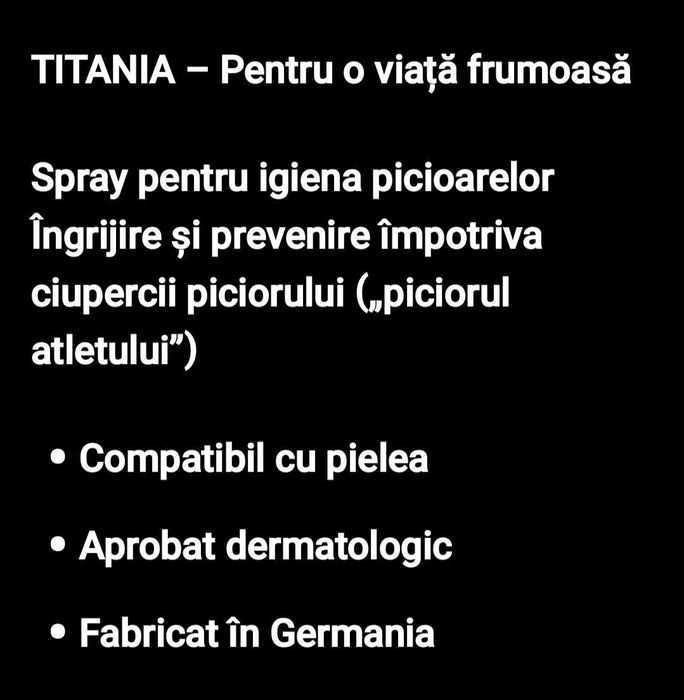 Spray pt picioare