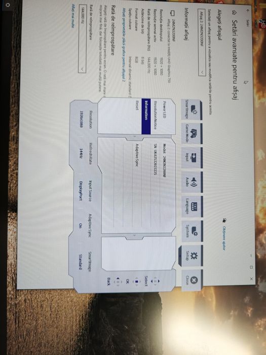 Monitor Gaming Philips EVNIA 24 inch 144Hz