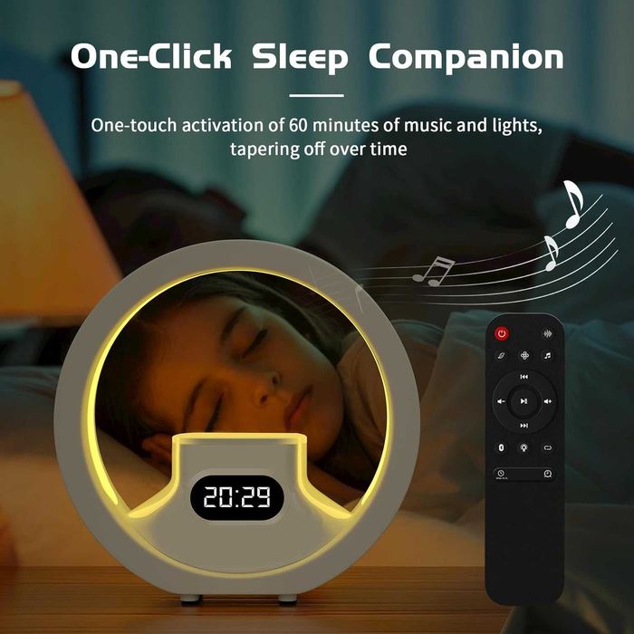 Aparat de zgomot alb pentru bebelusi cu telecomanda cu LED si ceas